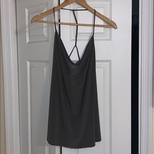 Dressy night out olive green top